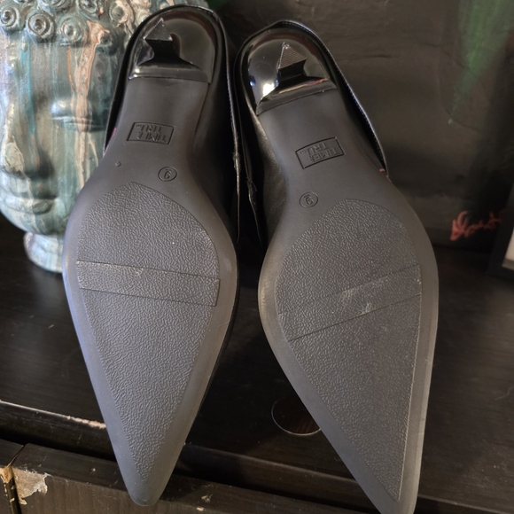 HANDCRAFTED Upcycled Faux Leather Black Boots HANDPAINTED Kitten Heel Ankle Shoe - Picture 17 of 17